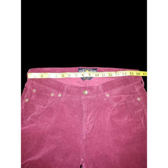 Lucky Brand Women's Plum Corduroy Pants Flared Leg - Picture 5 of 6
